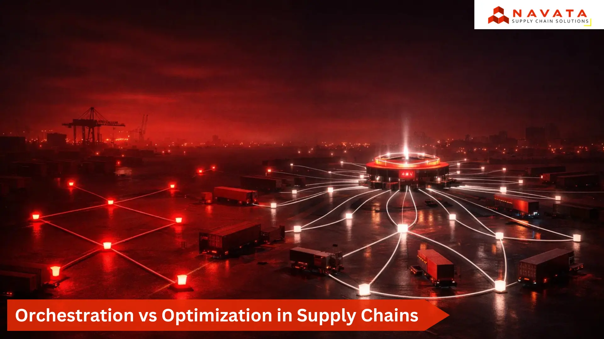 Orchestration vs Optimization in Supply Chains